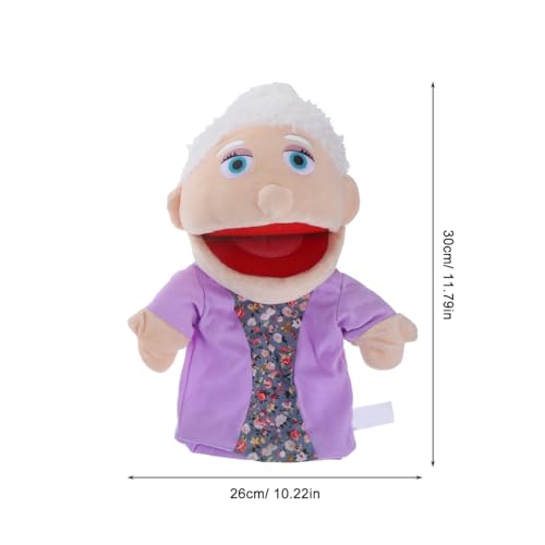 SAFIGLE 2Pcs Hand Puppet Toys: Plush Family Puppets for Kids Interactive Grandpa and Grandma for Storytelling and Educational Play - Image 6