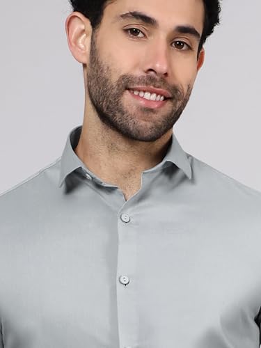 Image of Beyoung Cotton Plain Regular Fit Shirt for Men | Full Sleeve | Formal Shirt | Classic Collar Cotton