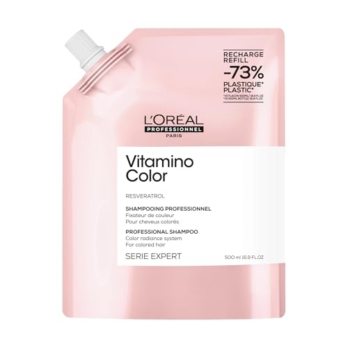LOral Professionnel Paris Vitamino Color Shampoo - Protects & Preserves Hair Color Prevents Damage Adds Vibrancy & Enhances Shine 16.91 Fl Oz