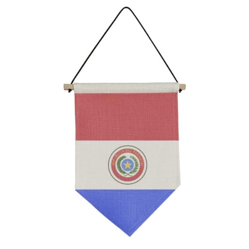 Drapeau du Paraguay toile suspendue de qualité supérieure