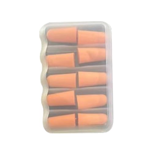 Shurzzesj 睡眠用耳栓、ノイズリダクション用の静かな耳栓5組 - 再利用可能なスポンジ耳栓 多機能ノイズリダクション耳栓 聴覚保護