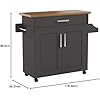 Hodedah Iport Kitchen Cart, Wood, Space-Saving And Stylish Storage