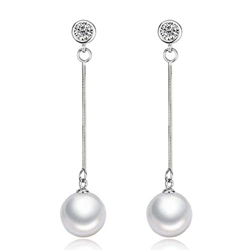 Boucles d'oreilles mignonne perle et cristal 925 le cadeau d'anniversaire idéal
