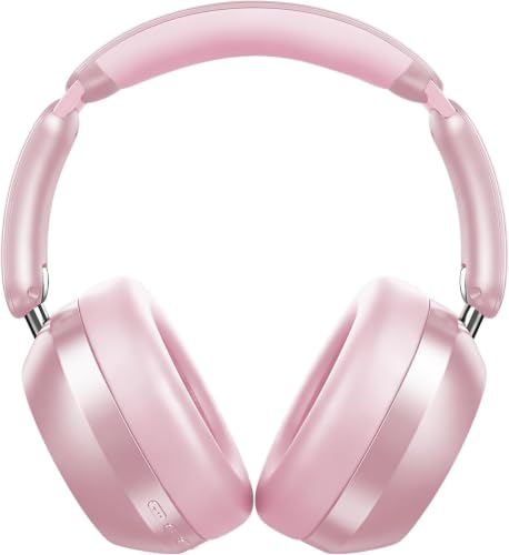 Image of Wentronic Y04 Wireless Over-Ear Headphones, Active Noise Cancelling, Pink | Wireless Bluetooth Headphones with 48H Playtime, Hi-Res Audio, Foldable & lightweight, Soft Ear Cushion All-Day for Comfort