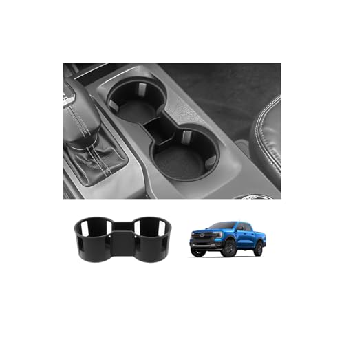 Image of 2025 2026 Ranger Center Console Cup Holder Compatible with 2024 2025 2026 Ford Ranger Accessories Center Console Silicone Cup Holder Insert Ranger 2026 Accessories (NOT for Manual /Automatic Version)