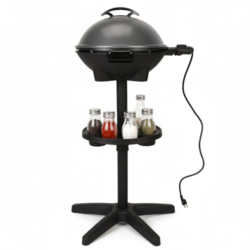 I-Keukenn Outdoor Electric Grill for Balcony, Backyard & Outdoor Camping - 2-in-1 Grill Stove,...