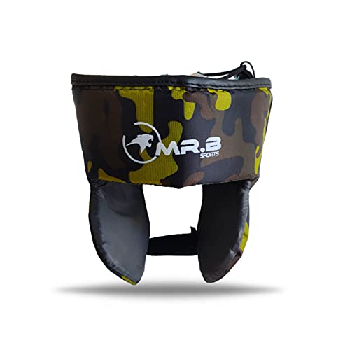 Image of Kids Boxing Kit with Filled Punching Bag, Gloves and Headgear, Age 7-13 Years (Yellow Army)