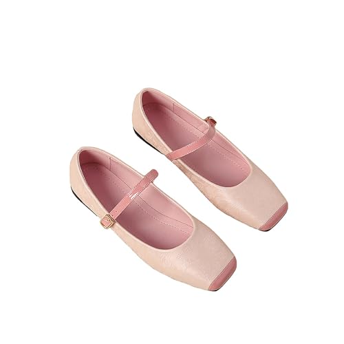 Women's Dressy Ballet Flats Shoes,Elegant Print Close Square Toe Mary Jane Flats,for Women Work Office Casual Shoes