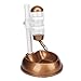 Tbest Dog Water Dispenser,Pet Standing Water Dispenser Bowl Height Multifunction Dog Automatic Water Food Feeder Witetachable Pole
