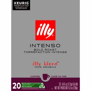 Image of Illy Coffee, Intenso IperEspresso Capsule, Dark Roast Espresso Pods, Compatible with Illy IperEspresso Machines, Packaging May Vary, 140.7 g, 21 Count (Pack of 6)