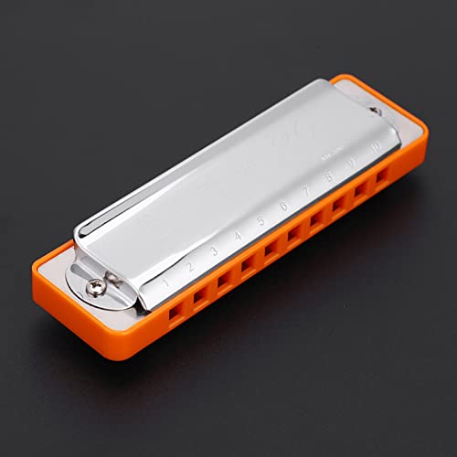 Harmonica Blues AM-20D en alliage de bronze phosphoreux pour un usage quotidien (orange) - Les Beatles, Paul McCartney, John Lennon, RIngo Starr, George Harrison Harmonica Blues AM-20D en alliage de bronze phosphoreux pour un usage quotidien (orange) – Image 7
