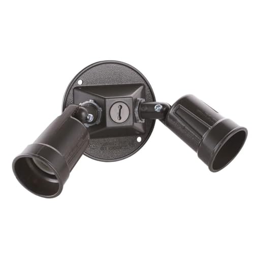 Hubbell-Raco 5625-2 Combination Weatherproof Lamp Holder, 75-150 W, Par38, Metal, Bronze image 5