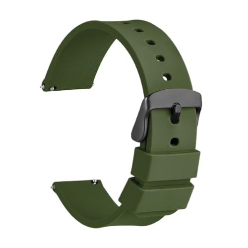 Correa de silicona para reloj deportivo LAMGUL ideal para entrenar en rojo