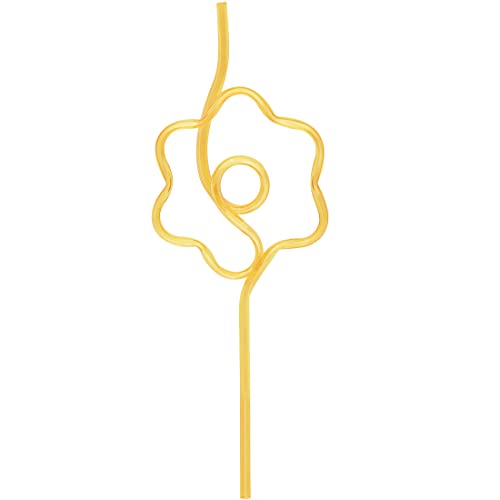 Pitillos plásticos reutilizables en forma de margarita multicolor miniatura 3