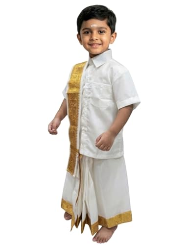 Image of BookMyCostume Kerala Indian State Onam Fancy Dress Costume for Boys and Men 5-6 years