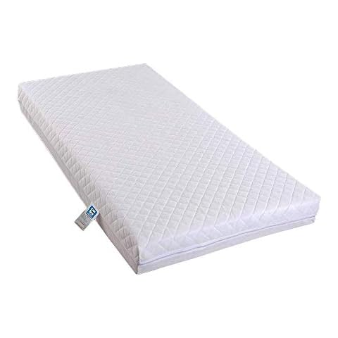 NightComfort Soft Waterproof Baby Toddler Cot Bed Quilted Mattress Zipped Cover (Cover Only,140cm x 70cm x 13cm) Cover