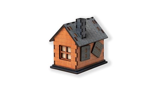 The House, Juego de Rompecabezas en Madera, Caja Secreta con Código QR, 1-6 Jugadores, A Partir de 6 Años