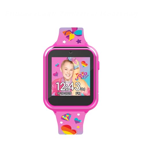 Accutime Kids Nickelodeon JoJo Siwa Educational, Touchscreen Smart Watch Toy for Girls, Boys, Toddlers - Selfie Cam, Learning Games, Alarm, Calculator, Pedometer & More (Model: JOJ4252AZ)2