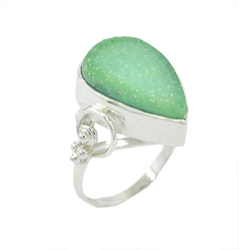Bague en argent sterling 925 authentique multi-pierres éclatantes