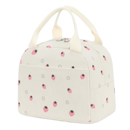 Nanxson 9.8L Cute Lunchbag Corduroy Insulated Lunch Tote Reusable Lunch Box