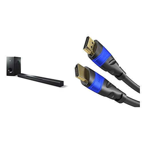 MusicCast BAR 400 Sound Bar schwarz & KabelDirekt - 4K HDMI Kabel - 3 m - kompatibel mit (HDMI 2.0a/b 2.0, 1.4a, 4K Ultra HD, 3D, Full HD,