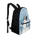 AZULCUSTO Snowman Kids Backpack and Lunch Box Set Boys Girls 10-12 Preschool Supplies Essentials Aesthetic Bookbag Teen Girls School Backpacks To Store Pens,Crayon Box,Snacks,and Toys