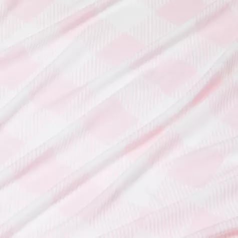 Polyester Rayon Jersey Fitted Crib Sheet - Cloud Island™ Pink Gingham