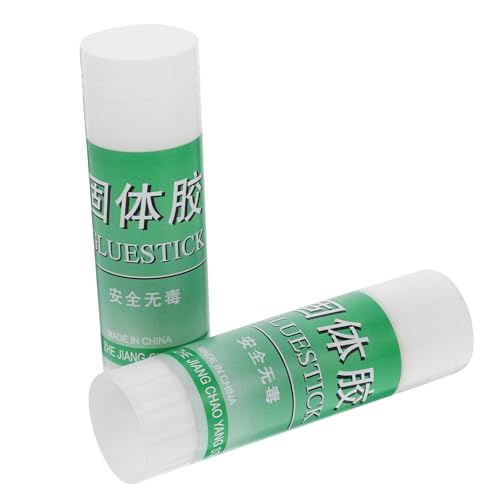 HORIALENCE Lot De 2 Bâtons De Colle Solide Blanche 36g Pour Étudiants, Adhésif Portable Compact, Colle Scolaire Multi-usages Pour Bureau Et Travaux Manuels