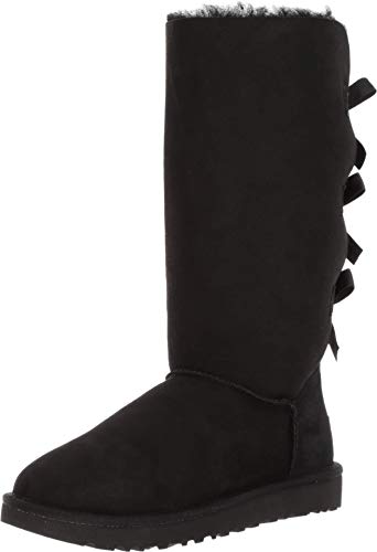 UGG Women's Bailey Bow Tall Ii Boot, Black, 10