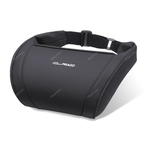 トヨタ ランドクルーザー プラド 150系 車ヘッドレスト ネックパッド 車 首 クッション 首枕 頚椎サポート ランドクルーザー プラド 150系 200系 車用 ヘッドレスト 通気設計 長時間運転 車中泊 運転席 旅行 ドライブ (ブラック)