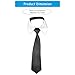 XINNIKESI Fashionable Shirt Accessory for Women Girls School Uniform Detachable Faux Collar with Black Necktie Accent Neckwear Neckwear