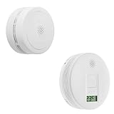 Lot composé d'un détecteur de fumée SIEMENS NF + un détecteur de monoxyde de carbone