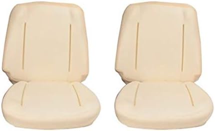 Speedway Motors Bucket Seat Foam Pair, Molded Front Bucket Seat Cushion Foam for Interior Upholstery Restoration, Compatible with 1964-1965 Chevy Chevelle Malibu, and El Camino