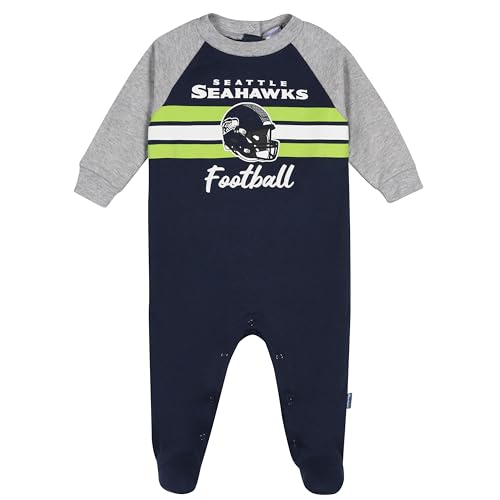 Gerber Baby NFL Team Footed Coverall Seahawks 0-3 Months