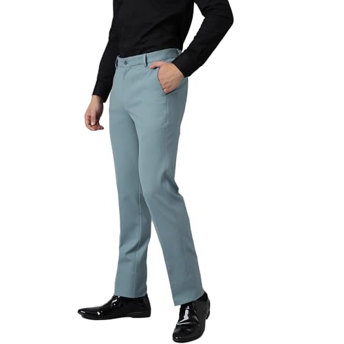 Image of SUBTRACT Slim-Fit Stretchable Lycra Formal Pants for Men with Flexible Waistband | Stylish Men's Wear Trousers for Office or Party |Dress Trouser Pant