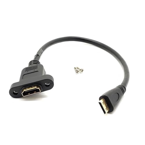 Cable mini HDMI macho a HDMI hembra para evitar daños en puertos de cámaras 3
