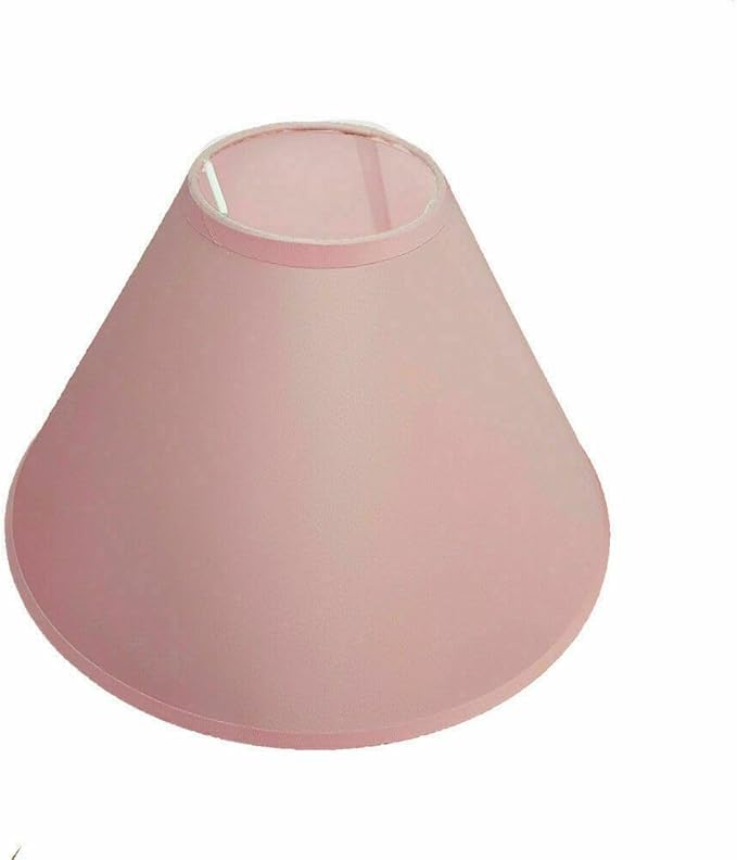 12" Cotton Textured Fabric Coolie Ceiling Light Shade & Table Lampshade (Rose)