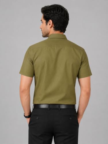 Image of Appel Touch Men's Cotton Blend Formal Shirt Half Sleeves