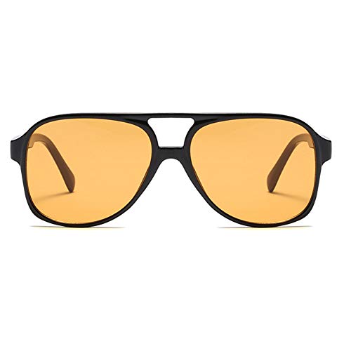 LASPOR Vintage Retro Sunglasses for Women and Men Large Frame Classic 70s Glasses Squared Aviator Shades UV400 Protection