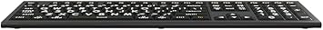 Logickeyboard 'Astra2' with Large Print Backlit White Letters on Black Keys Made for Mac p/n LKB-LPWB-A2M-US