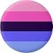 Omnisexual Pride Flag Pin 2.25” Round Circle Shape Metal Button Pin Badge Pinback 2.25 inch Pin 57 mm 5.7 cm