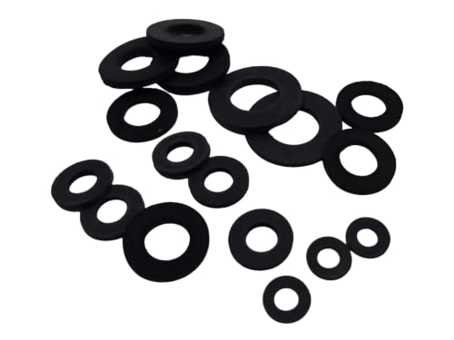 M10 Black Rubber Washers DIN 125 (Pack of 20) From A Washers size: 10.5 mm Inside Diameter x 20mm Outside Diameter x 2mm Thickness - Image 3
