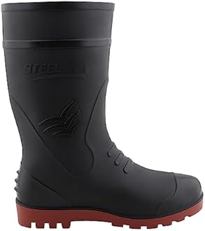 Elecant Men's (2)-f-gumboot-12-inch-red Construction Boot