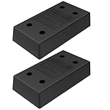 OrangeStar Heavy Duty 2-Pack Rubber Dock Bumper for Boat Docks, Warehouse Loading Docks, Pier Protection, Black