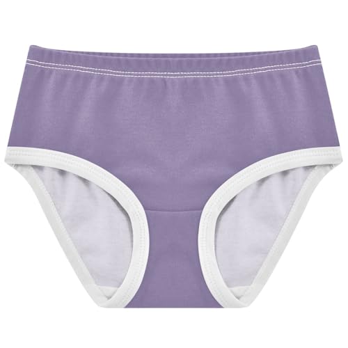 Joisal Grayish Purple Girl Panties Cute Toddler Girls Underwear Cotton Florals Kids Briefs Undies 2t
