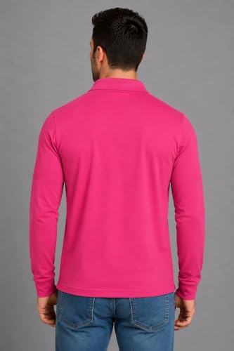 Image of INKKR Full Sleeve Men's Solid Polo Neck T-Shirt Combo