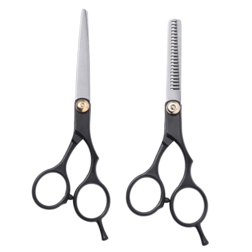 WRITWAA 2pezzi Forbici Da Parrucchiere e Denti Strumenti Per Styling Dei Forbici Da Taglio Professionali Resistenti Alla Ruggine Impugnatura Ergonomica Adatte Per Famiglia e Di
