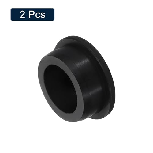 Image of uxcell 2 Pcs Black Plug Holes, Waterproof Rubber Button Plug for 36mm / 1.42 inch Hole