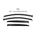 YQAUTEC Window Visors Rain Guards Shield for 2013-2019 Nissan Sentra, Window Wind Deflectors Vent Shades for 13-19 Sentra