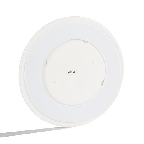 5" WHITE Door Stop Wall Protector, Knob/Handle Guard - SMOOTH Round, Self-Adhesive - Thumbnail 5